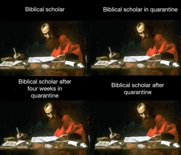 Bib scholars in quarantine